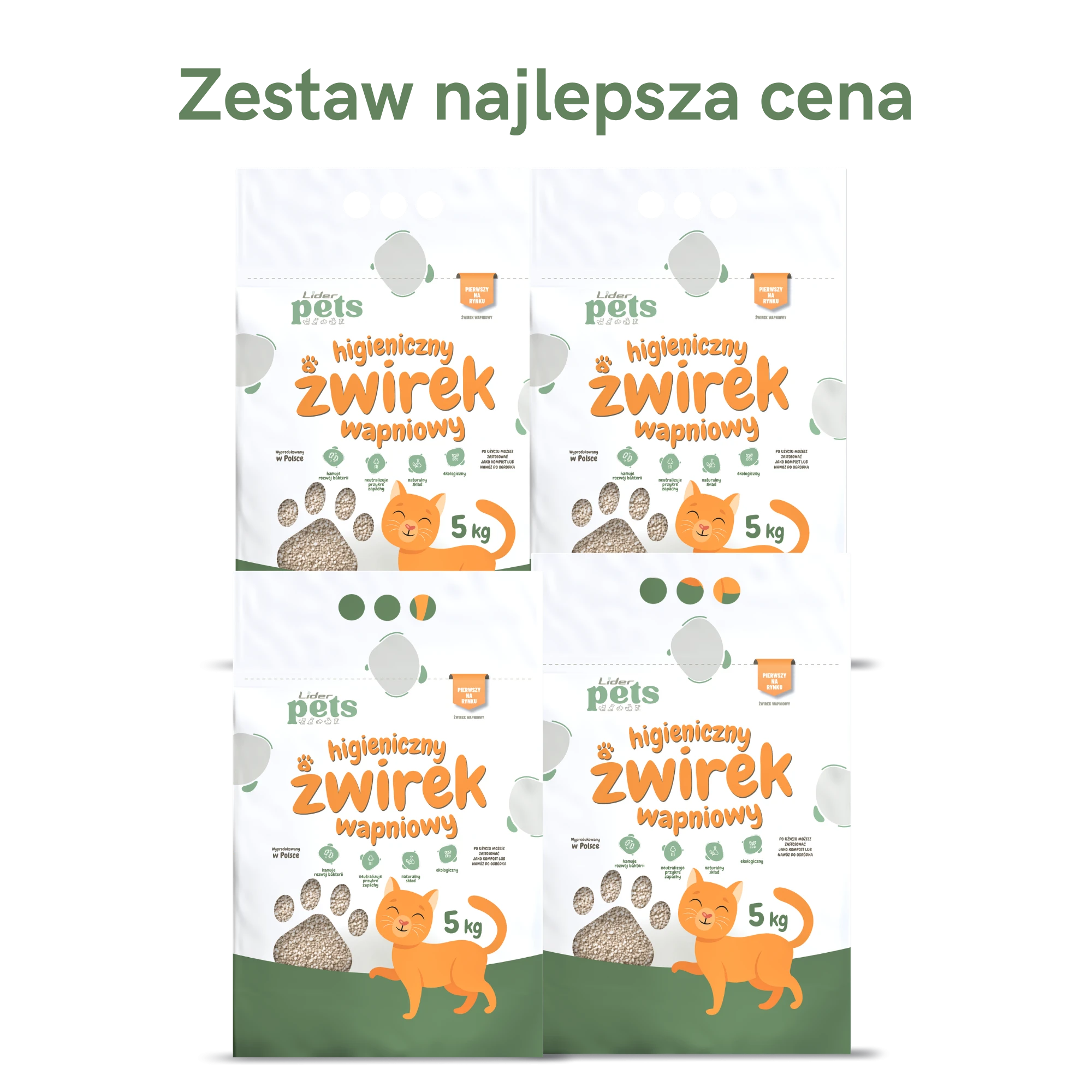 Zestaw najlepsza cena Lider Pets 4 x 5 kg